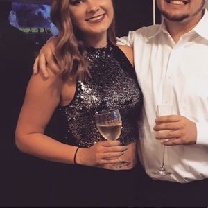 Forever 21 sequin crop